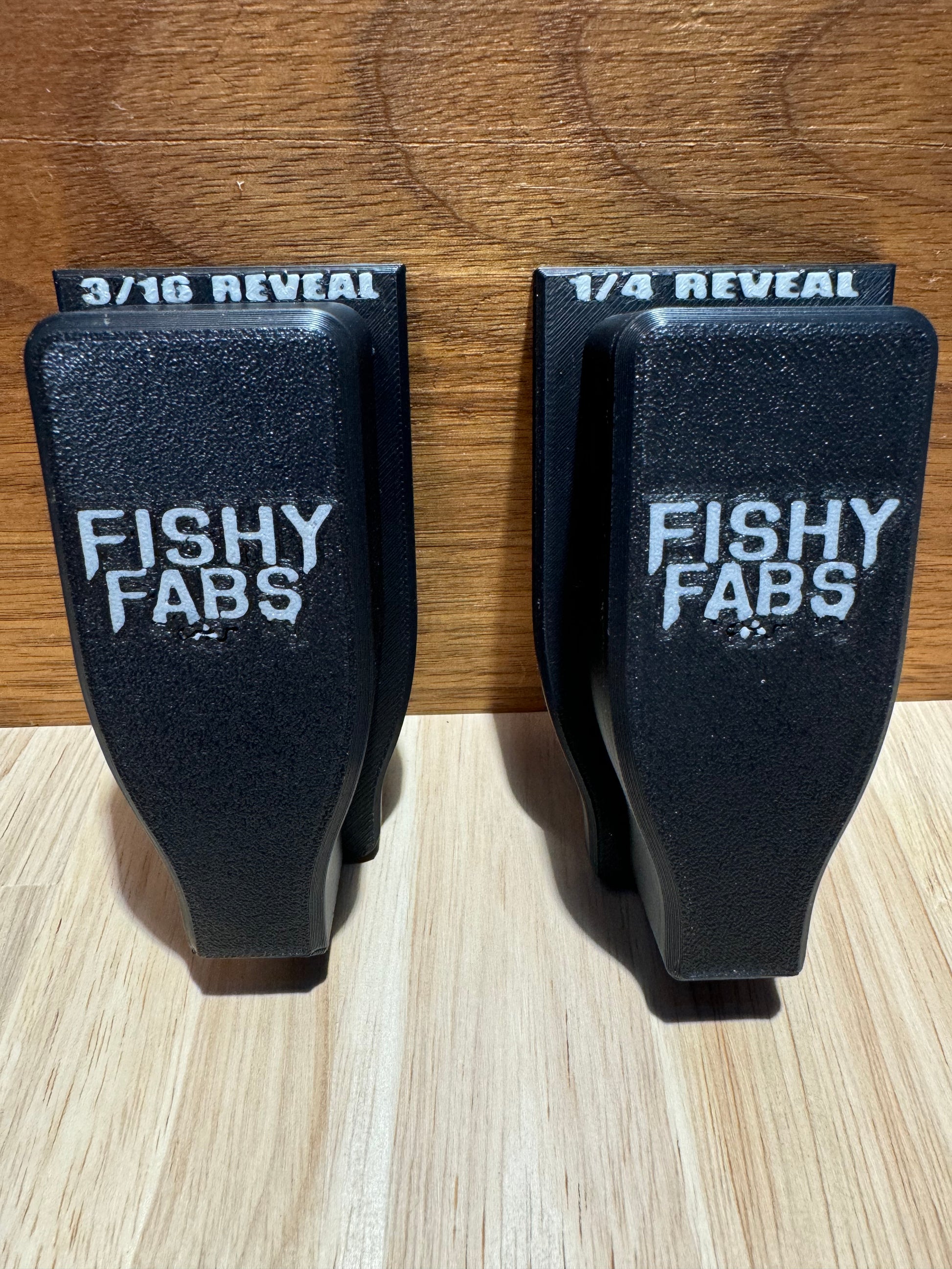 TrimMate Pro scribing tool and reveal gauge by FishyFabsPNW with optional 1/4 inch and 3/16 inch reveal plates, featuring embedded magnet for stud finding.