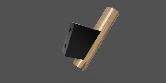 Walnut Hat/Robe Hook 4 Pack