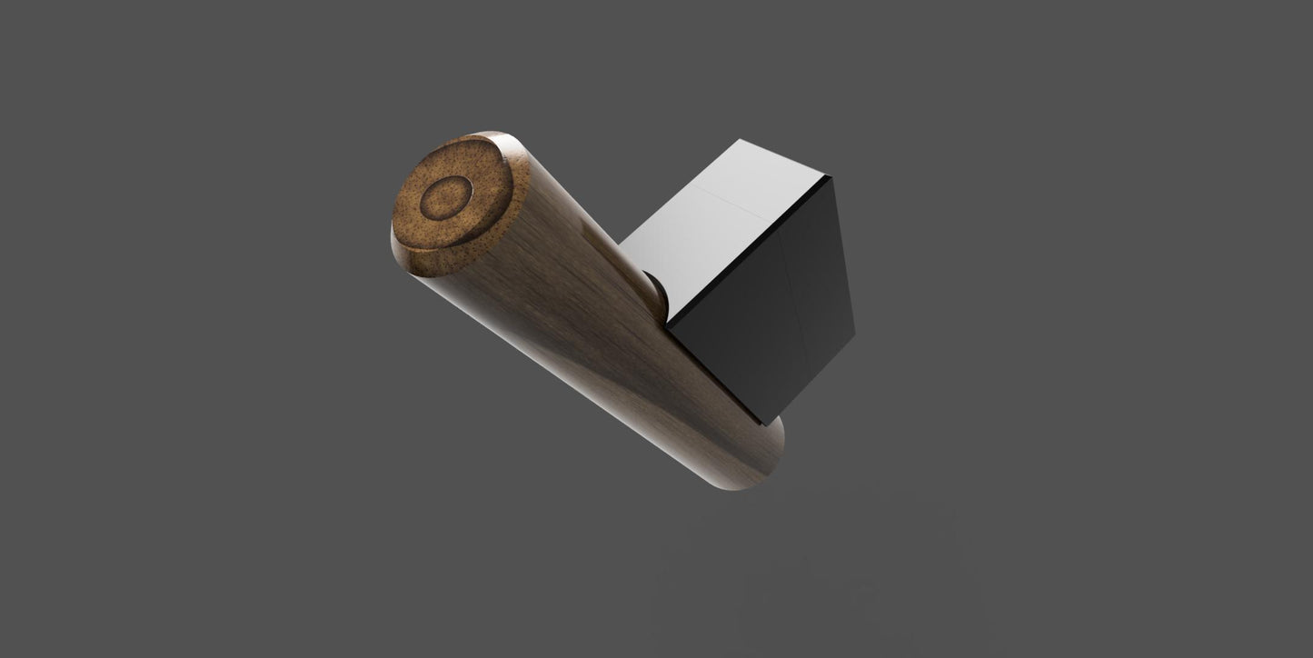 Walnut Hat/Robe Hook 4 Pack