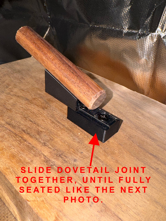 Solid Walnut Wall Hooks, 4-Pack | Hidden Mount